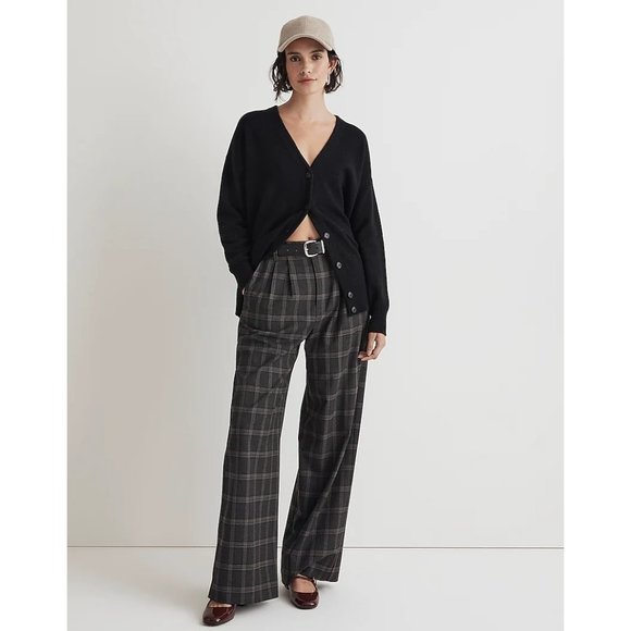 Madewell V-Neck Relaxed Wool Cardigan XXS NWT True Black - Picture 7 of 7